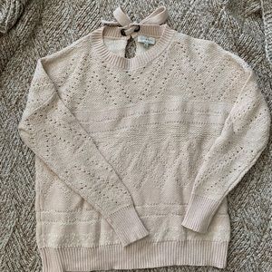 Lucky Brand Plush tie back sweater